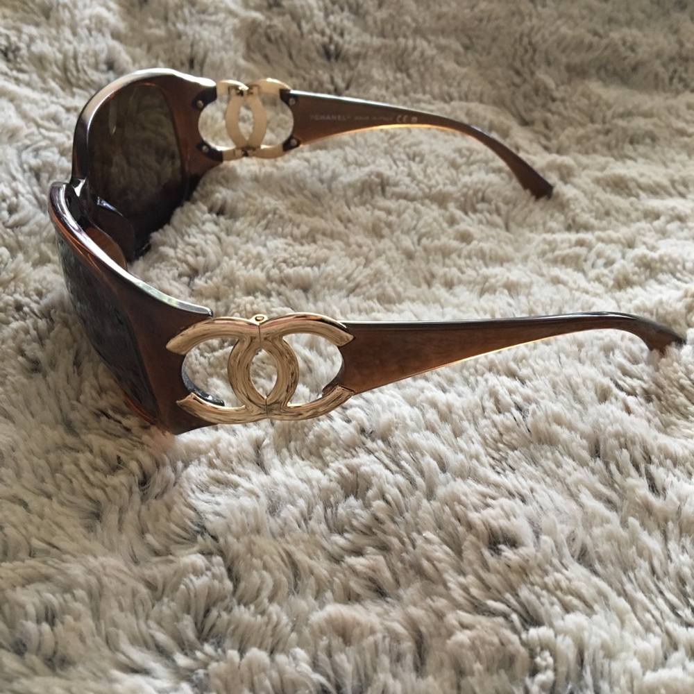 Authentic tortoise shell Chanel sunglasses